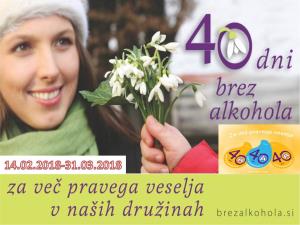 40 dni brez alkohola 2018